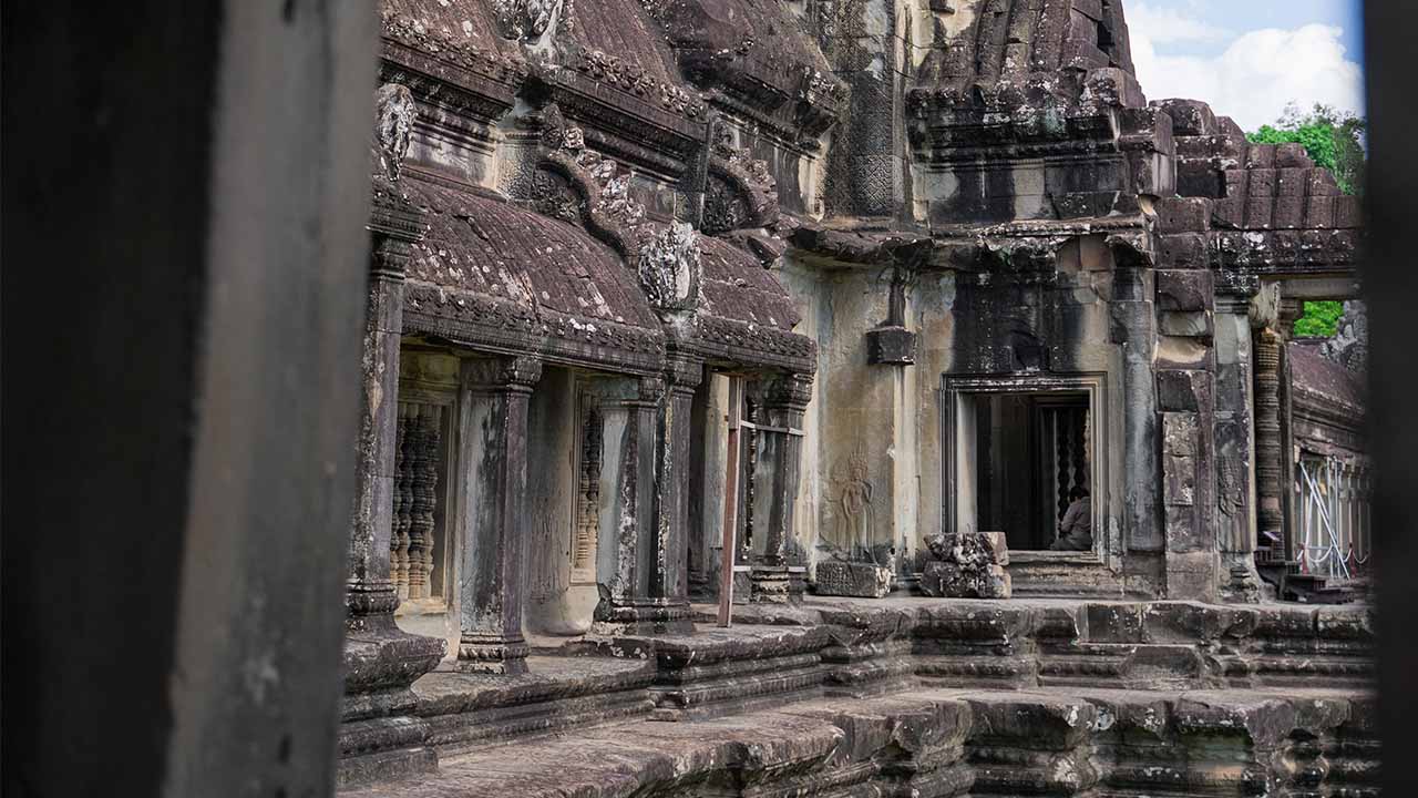 Angkor Wat aerial view, Siem Reap, Cambodia